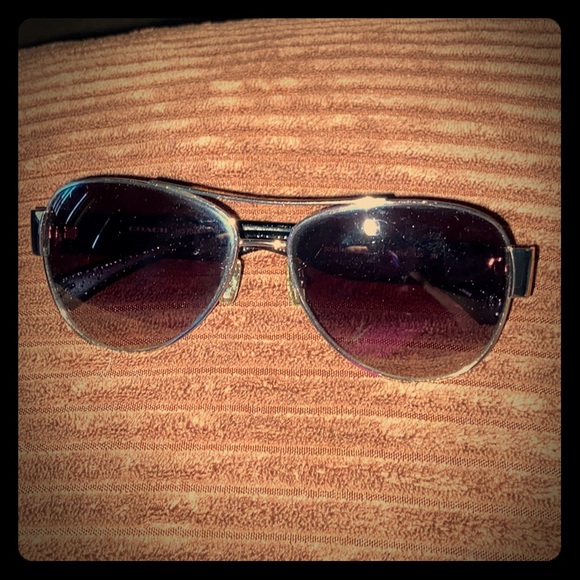 Coach Sunglasses - Silver/Black (901511) - Picture 1 of 5